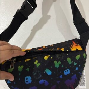 Disney Black and Multicolor Crossbody Bag